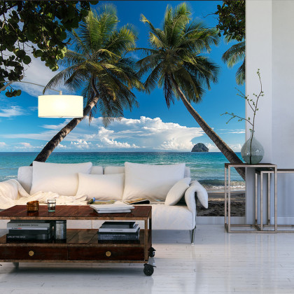 Fototapeta Plaża Ocean Palmy