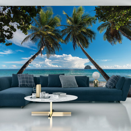 Fototapeta Plaża Ocean Palmy