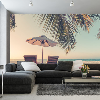 Fototapeta Plaża Ocean Palmy