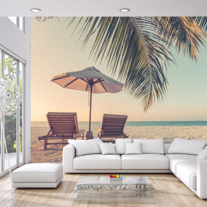 Fototapeta Plaża Ocean Palmy