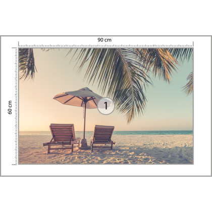 Fototapeta Plaża Ocean Palmy