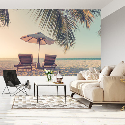 Fototapeta Plaża Ocean Palmy
