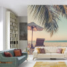 Fototapeta Plaża Ocean Palmy