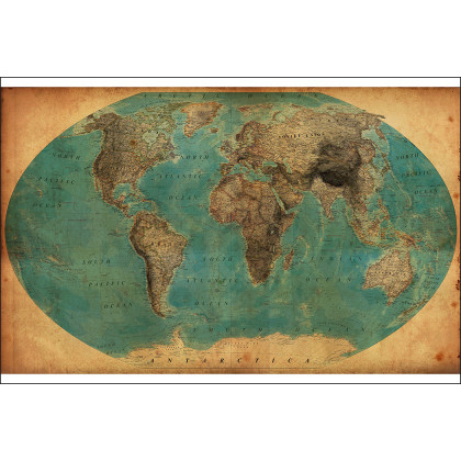 Fototapeta Stara Mapa Świata