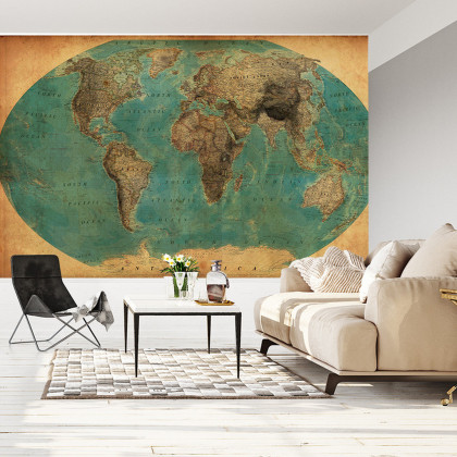 Fototapeta Stara Mapa Świata