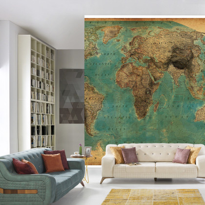 Fototapeta Stara Mapa Świata