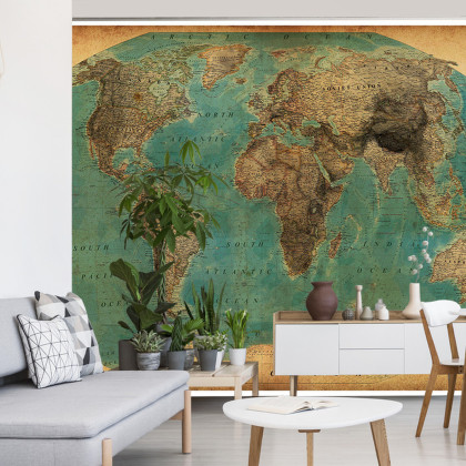 Fototapeta Stara Mapa Świata
