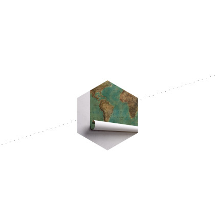 Fototapeta Stara Mapa Świata