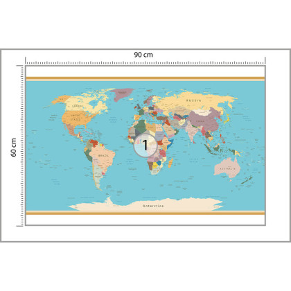 Fototapeta Mapa Świata