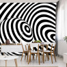Fototapeta Kula 3D Czarno-Biała