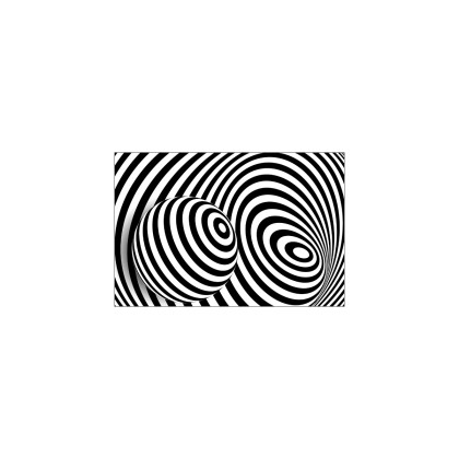 Fototapeta Kula 3D Czarno-Biała