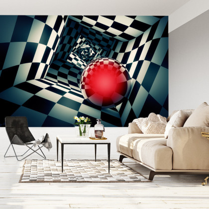 Fototapeta Kula 3D W Tunelu
