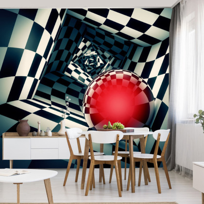 Fototapeta Kula 3D W Tunelu