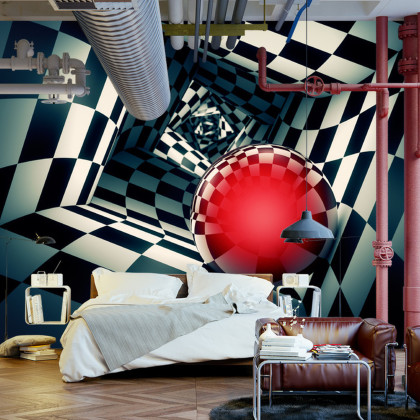 Fototapeta Kula 3D W Tunelu