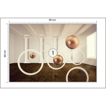 Fototapeta Nowoczesne Kule 3D