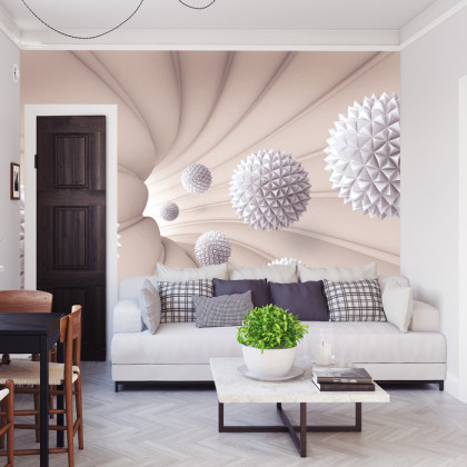 Fototapeta Kule 3D W Tunelu