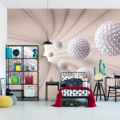 Fototapeta Kule 3D W Tunelu