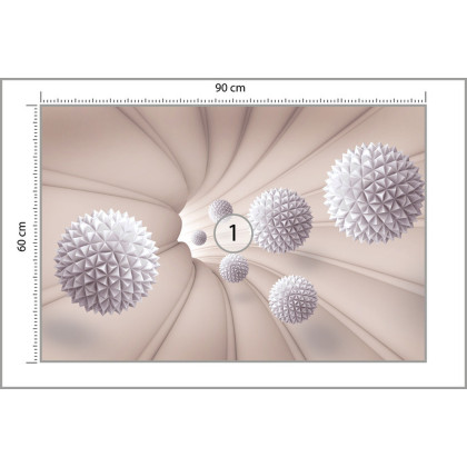 Fototapeta Kule 3D W Tunelu