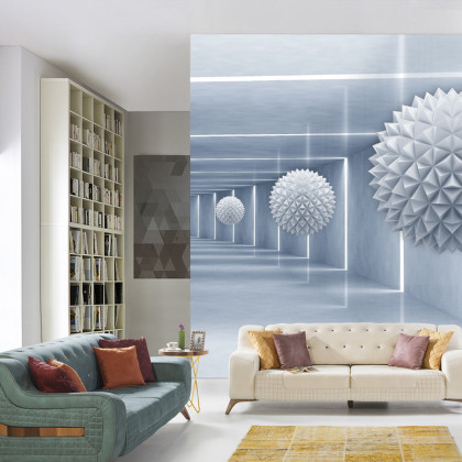 Fototapeta Kule 3D W Tunelu