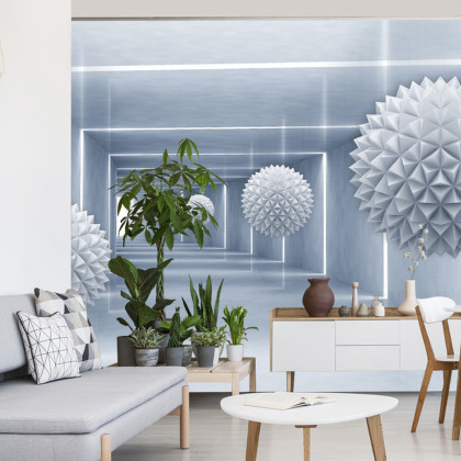 Fototapeta Kule 3D W Tunelu