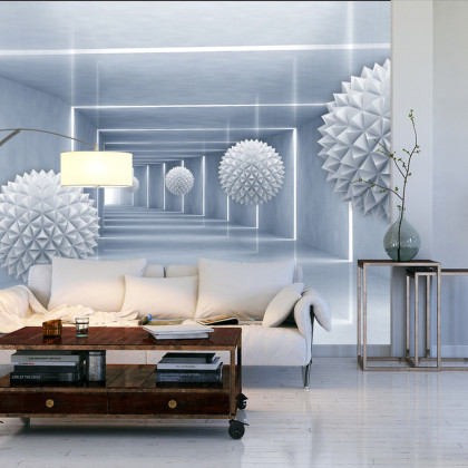 Fototapeta Kule 3D W Tunelu