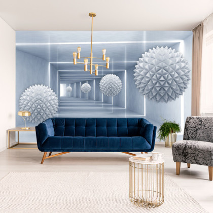 Fototapeta Kule 3D W Tunelu