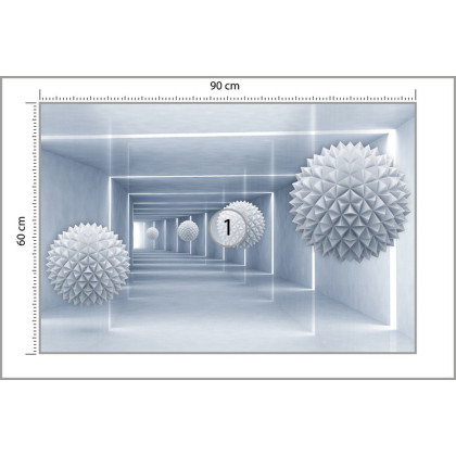 Fototapeta Kule 3D W Tunelu