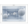 Fototapeta Kule 3D W Tunelu