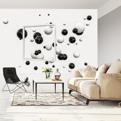 Fototapeta Kule 3D Czarno-Białe