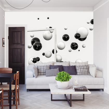 Fototapeta Kule 3D Czarno-Białe