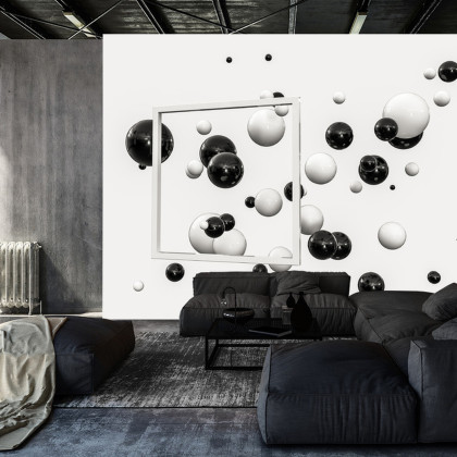 Fototapeta Kule 3D Czarno-Białe