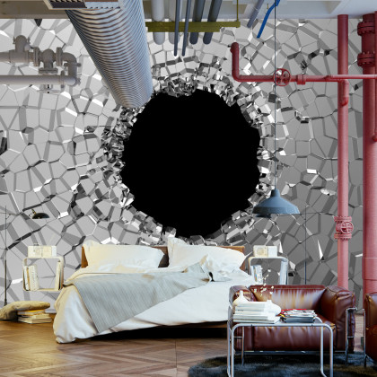 Fototapeta Abstrakcyjny Tunel Efekt 3D