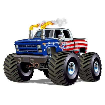 Fototapeta Amerykański Monster Truck