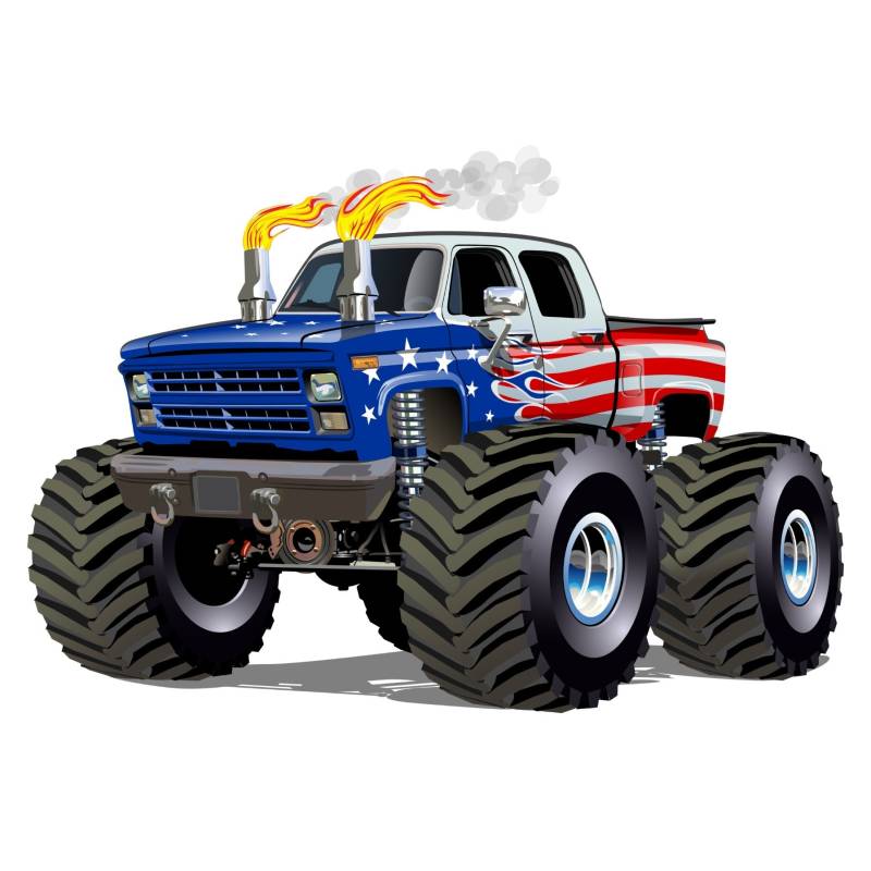 Fototapeta Amerykański Monster Truck