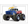 Fototapeta Amerykański Monster Truck