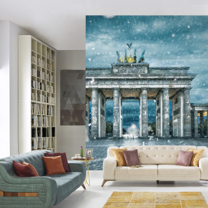 Fototapeta Brama Brandenburska Zimą