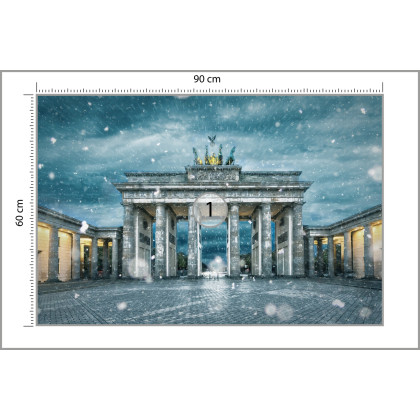 Fototapeta Brama Brandenburska Zimą