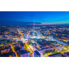 Fototapeta Berlin Z Lotu Ptaka Nocą