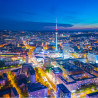 Fototapeta Berlin Z Lotu Ptaka Nocą