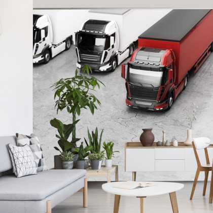 Fototapeta Flota Ciężarówek