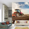 Fototapeta Traktor Pracujący Na Polu