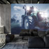 Fototapeta Pędzący Traktor Nocą