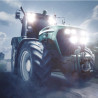Fototapeta Pędzący Traktor Nocą