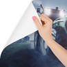 Fototapeta Pędzący Traktor Nocą