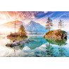 Fototapeta Jezioro Hintersee W Bawarii W Niemczech