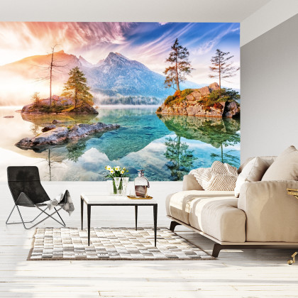 Fototapeta Jezioro Hintersee W Bawarii W Niemczech