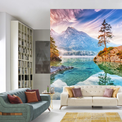 Fototapeta Jezioro Hintersee W Bawarii W Niemczech
