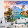 Fototapeta Jezioro Hintersee W Bawarii W Niemczech
