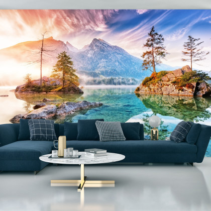 Fototapeta Jezioro Hintersee W Bawarii W Niemczech