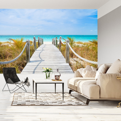 Fototapeta Ścieżka Na Karaibskiej Plaży